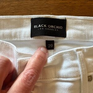 Black Orchid Crisp White Denim